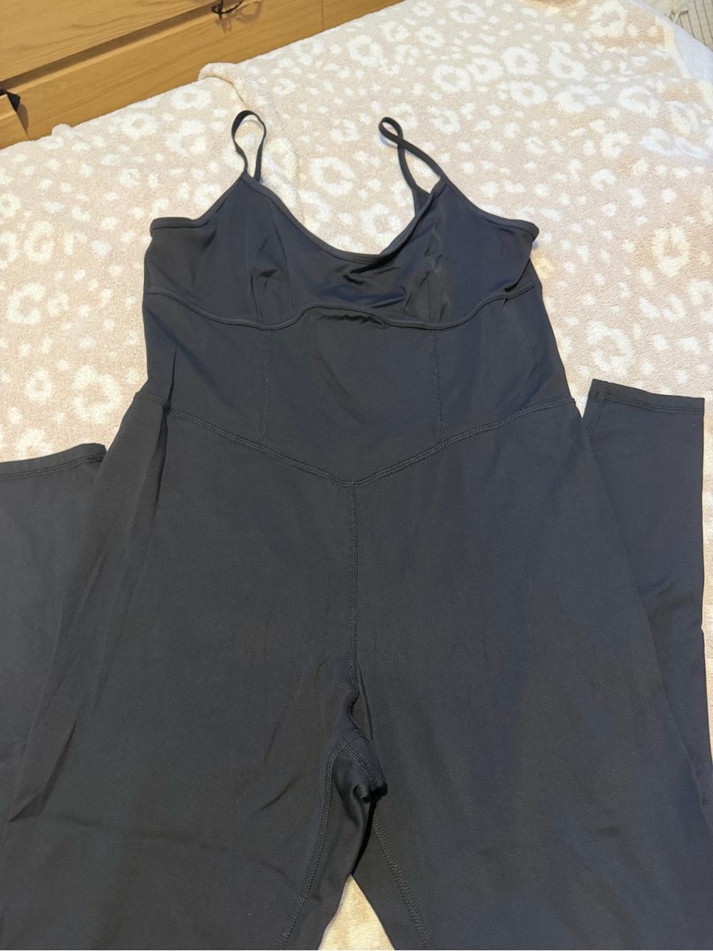 JoyLab Black Seamless Shapewear Bodysuit with Spaghetti Straps